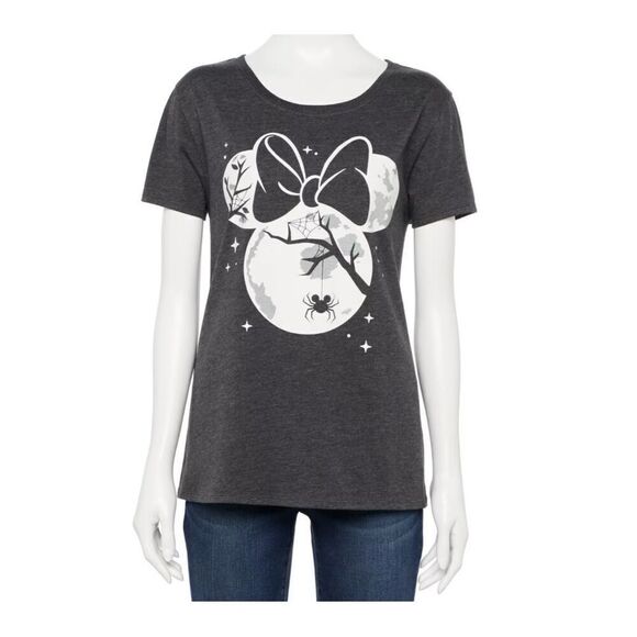 Disneys Minnie Mouse Glow In The Dark Tee Sz S - Picture 2 of 4